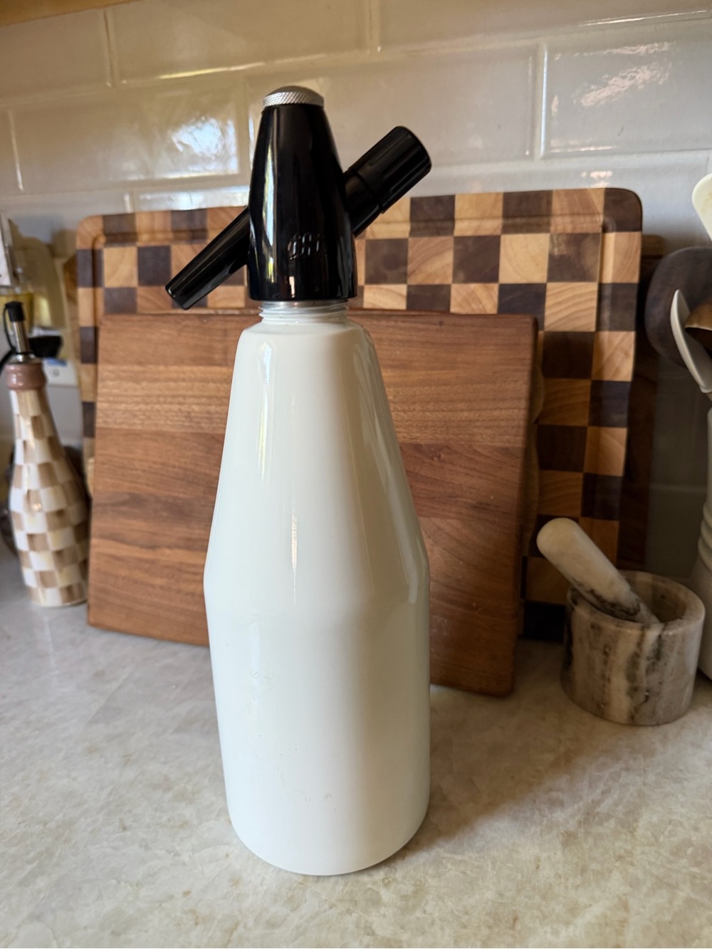 ISI white seltzer bottle